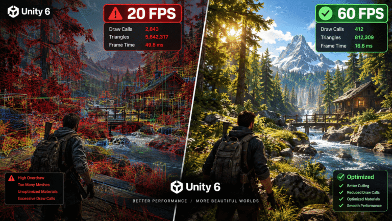 Unity 6 performance optimization assets FPS boost