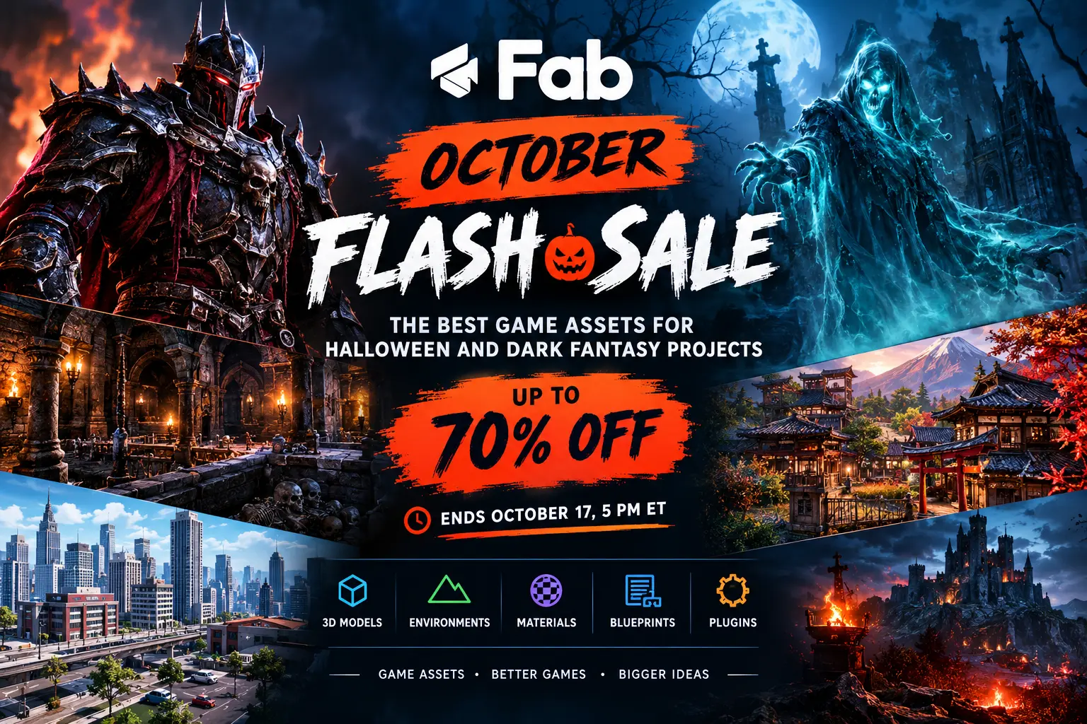 Fab October Flash Sale 2026: The Best Game Assets for Halloween and Dark Fantasy Projects