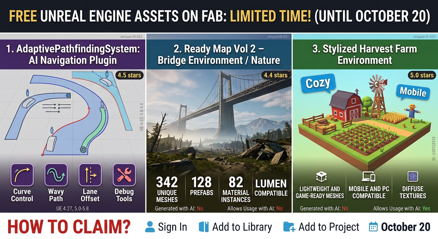 fab free asset deals october 2026